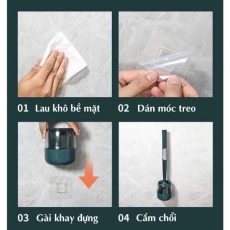 Chổi cọ toilet gắn tường